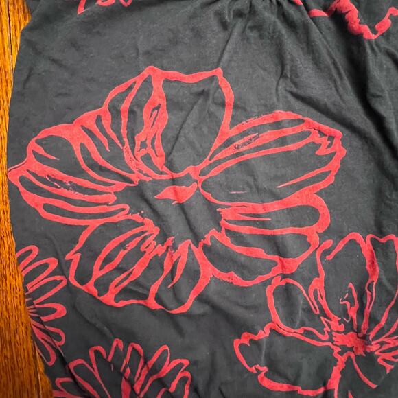 American Eagle Outfitters AE Flowy Boho Sleeveless Floral Blue Red Top XS Petite - Picture 3 of 7